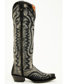 Botas Femininas Dan Post Denim Darlin Tall Western - Biqueira cortada