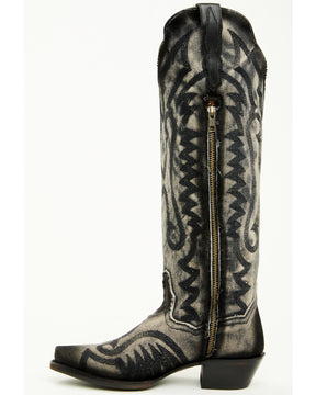 Botas Femininas Dan Post Denim Darlin' Tall Western - Biqueira cortada