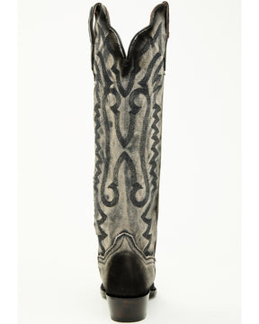 Botas Femininas Dan Post Denim Darlin' Tall Western - Biqueira cortada
