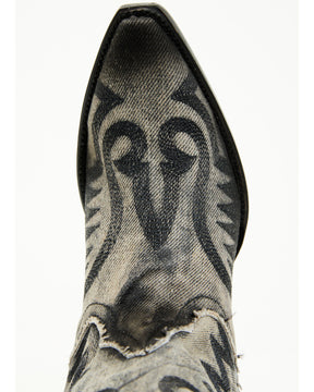 Botas Femininas Dan Post Denim Darlin' Tall Western - Biqueira cortada