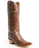 Botas Femininas Idyllwind Slay Exotic Python Tall Western - Biqueira Achatada
