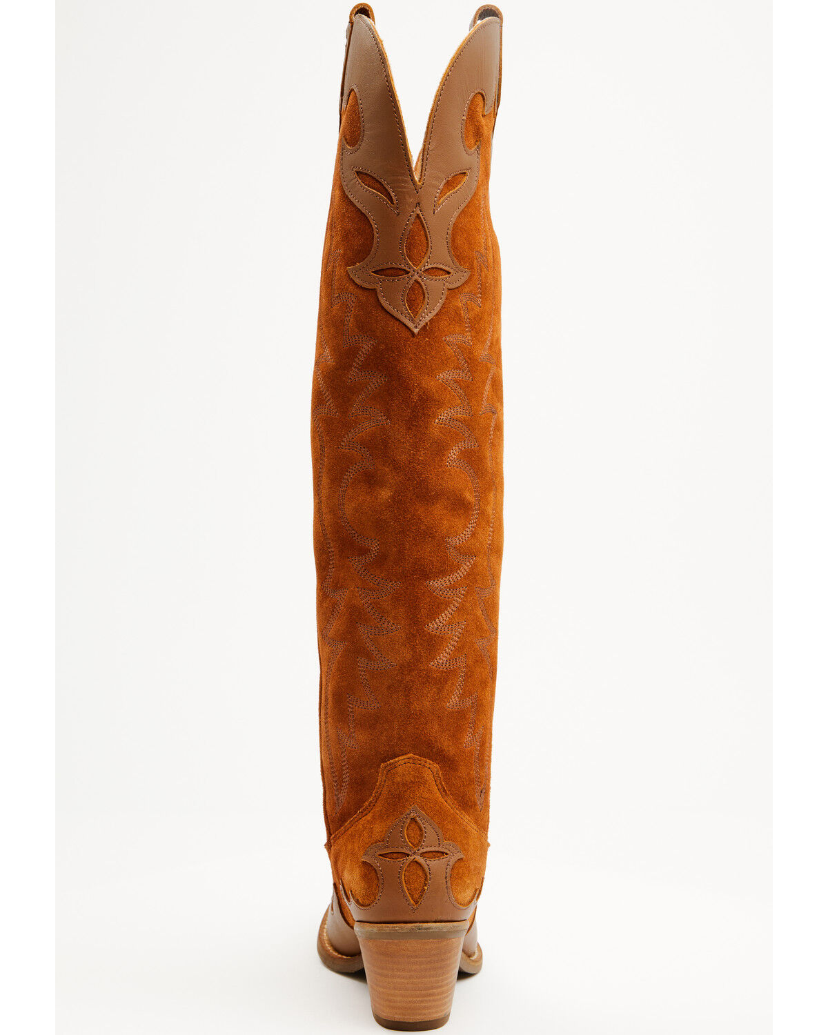 Botas Femininas Dingo Drama Queen Overlay Western de cano alto - bico redondo