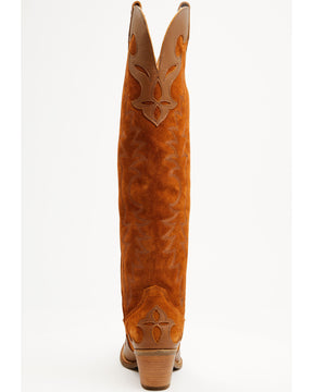 Botas Femininas Dingo Drama Queen Overlay Western de cano alto - bico redondo