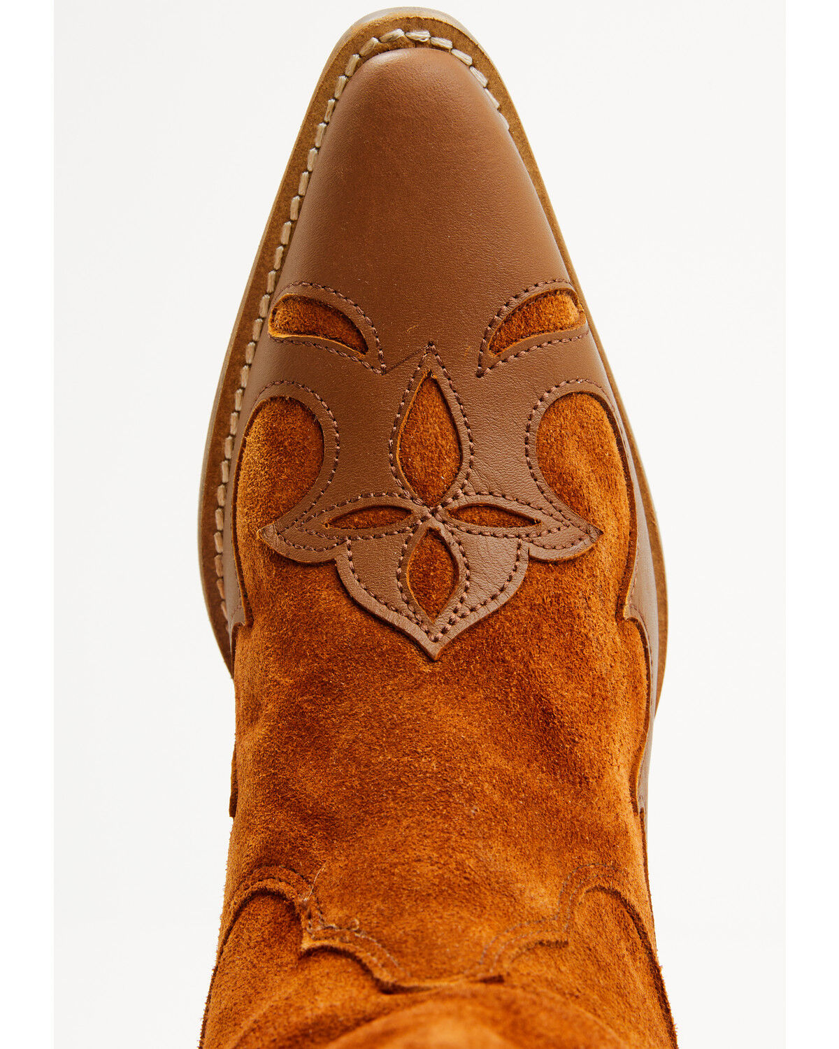 Botas Femininas Dingo Drama Queen Overlay Western de cano alto - bico redondo