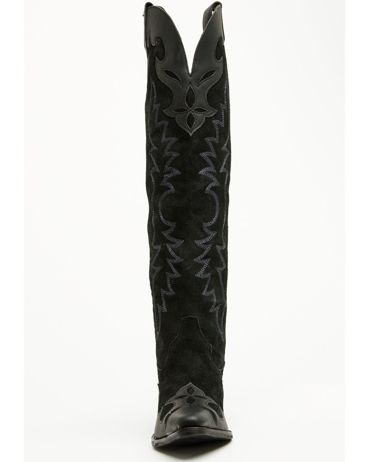 Botas Femininas Dingo Drama Queen Overlay Western de cano alto - bico redondo