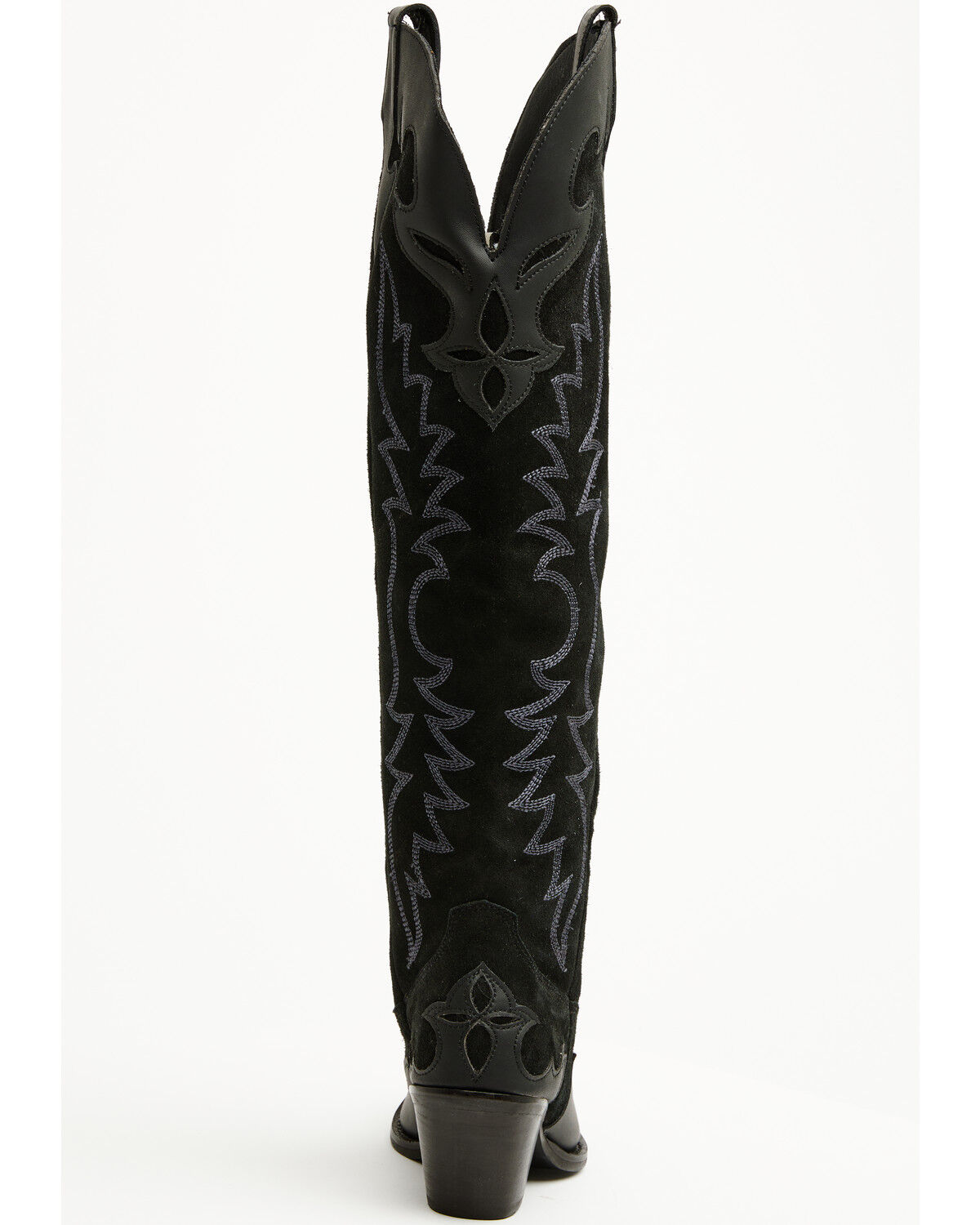 Botas Femininas Dingo Drama Queen Overlay Western de cano alto - bico redondo