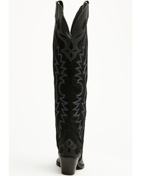 Botas Femininas Dingo Drama Queen Overlay Western de cano alto - bico redondo