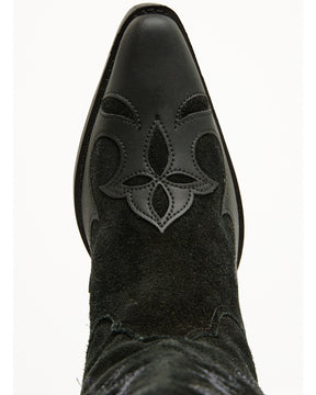 Botas Femininas Dingo Drama Queen Overlay Western de cano alto - bico redondo