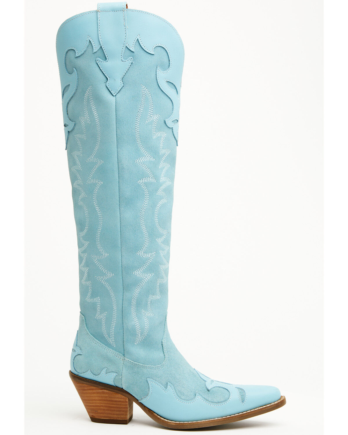 Botas Femininas Dingo Drama Queen Overlay Western de cano alto - bico redondo