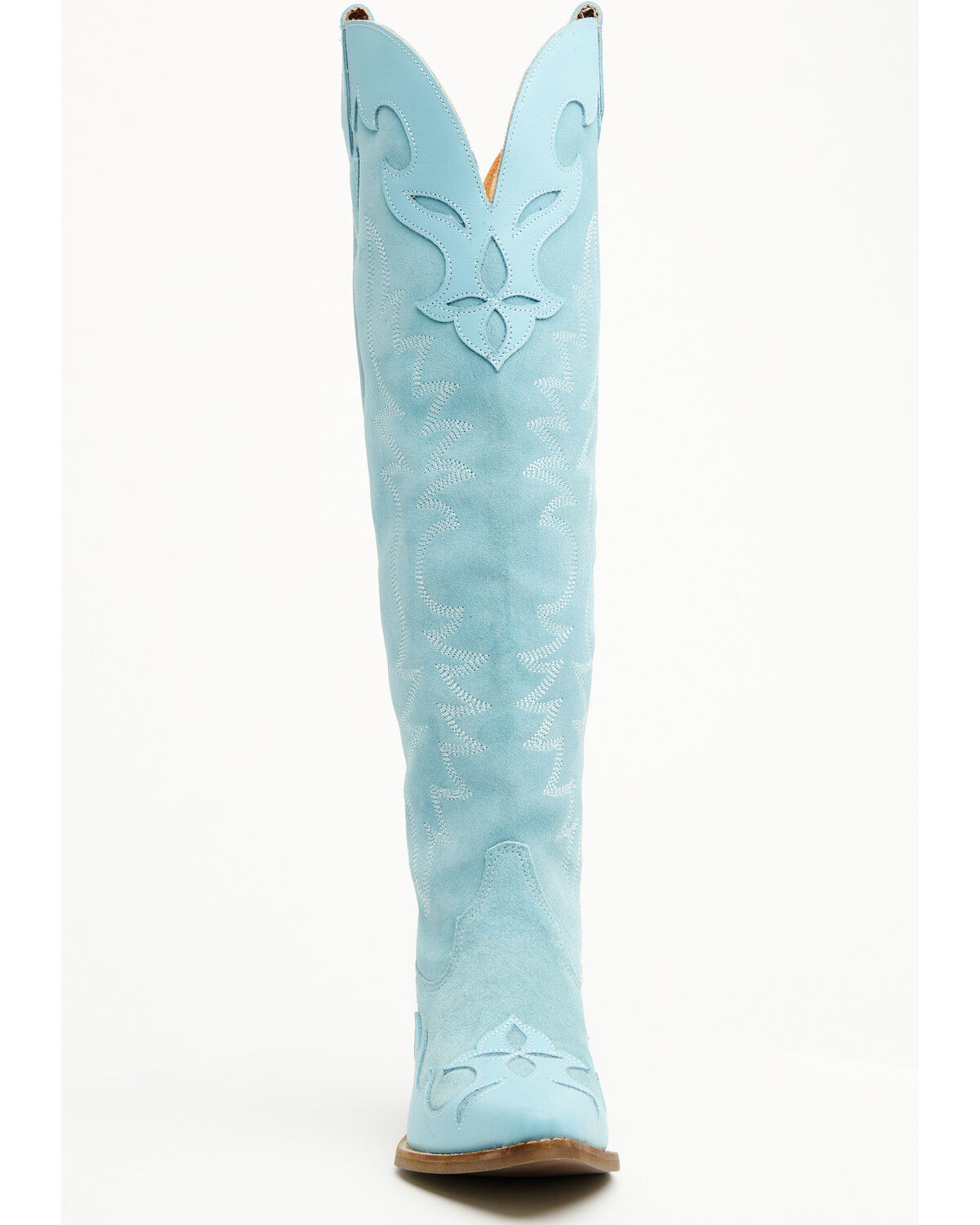 Botas Femininas Dingo Drama Queen Overlay Western de cano alto - bico redondo