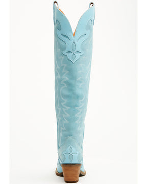 Botas Femininas Dingo Drama Queen Overlay Western de cano alto - bico redondo