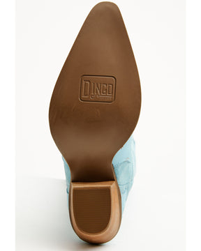 Botas Femininas Dingo Drama Queen Overlay Western de cano alto - bico redondo