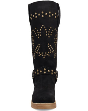 Botas Femininas Dingo Troubadour com tachas e bico redondo