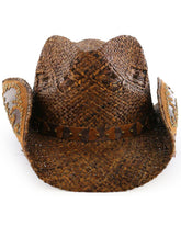 Chapéu Cowboy de palha enfeitado Feminino Shyanne
