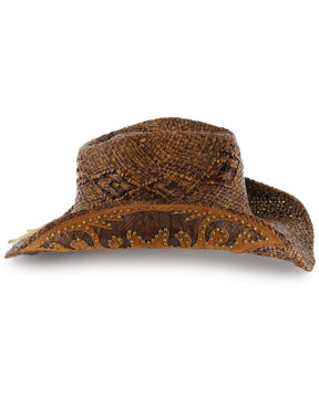 Chapéu Cowboy de palha enfeitado Feminino Shyanne