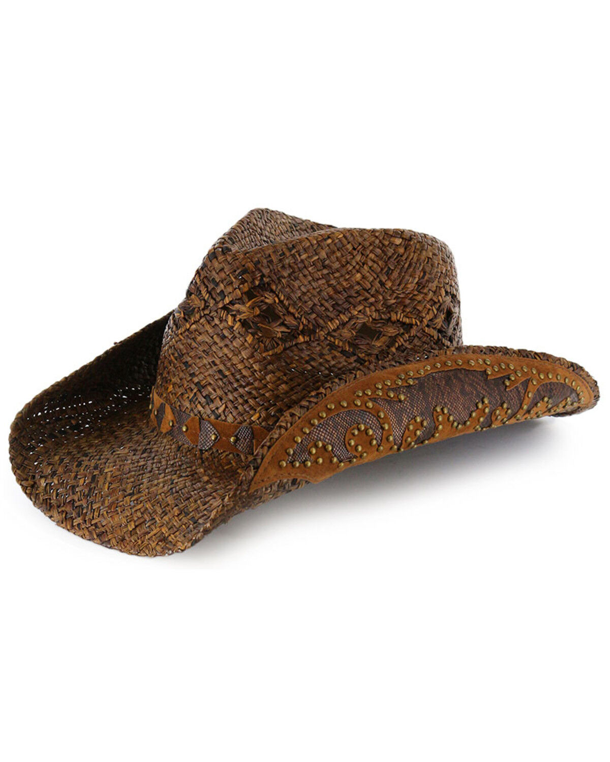 Chapéu Cowboy de palha enfeitado Feminino Shyanne