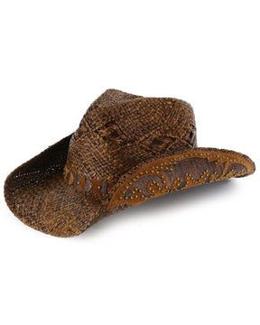 Chapéu Cowboy de palha enfeitado Feminino Shyanne