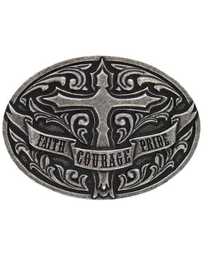 Fivela masculina Cody James Cross Faith Courage Pride